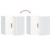 vidaXL Kitchen Wall Corner Cabinet Kalmar White Engineered Wood