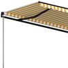 vidaXL Manual Retractable Awning 500x300 cm Yellow and White