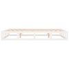vidaXL Bed Frame without Mattress White 135x190 cm Double Double Solid Wood