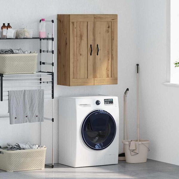 vidaXL Wall Mounted Cabinet Artisan Oak 69.5 x 34 x 90 cm