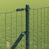 vidaXL Fence with Post Green 1 x 25 m Steel and PVC