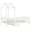 vidaXL Day Bed with Roof without Mattress White 80x200 cm Solid Wood