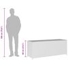 vidaXL Garden Storage Box Grey 150x50x60 cm Poly Rattan