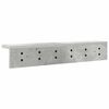 vidaXL Wall-Mounted Coat Rack Concrete Grey 60 x 10.5 x 10.5 cm