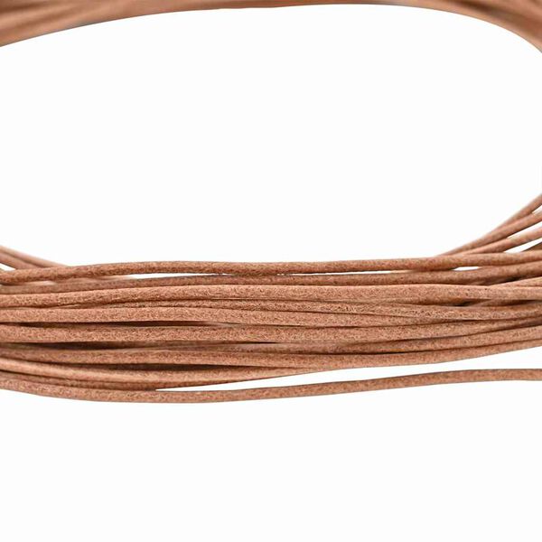 vidaXL Leather Cord Brown &Oslash;2 mm x 5 m Leather