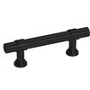 vidaXL Cabinet Handles 10 pcs Black 64 mm Stainless Steel