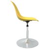 vidaXL Swivel Dining Chairs 2 pcs Yellow PP