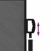 vidaXL Retractable Side Awning Anthracite 117x300 cm