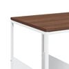vidaXL Side Table with Wheels White 55x36x63.5 cm Engineered Wood