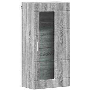 vidaXL Wall-mounted Cabinet with Shelf Grey sonoma 55 x 29 x 100 cm