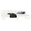 vidaXL Pull-out Day Bed without Mattress White 2x(80x200) cm