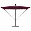 vidaXL Cantilever Banana Parasol Bordeaux red 294 x 200 x 254 cm