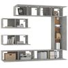 vidaXL 7 Piece TV Cabinet Set Concrete Grey Engineered Wood
