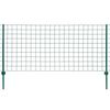vidaXL Euro Fence Steel 20x1.5 m Green