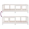 vidaXL Kids Bed Frame White 70x140 cm Solid Wood Pine