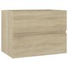 vidaXL Sink Cabinet Sonoma Oak 60x38.5x45 cm Engineered Wood