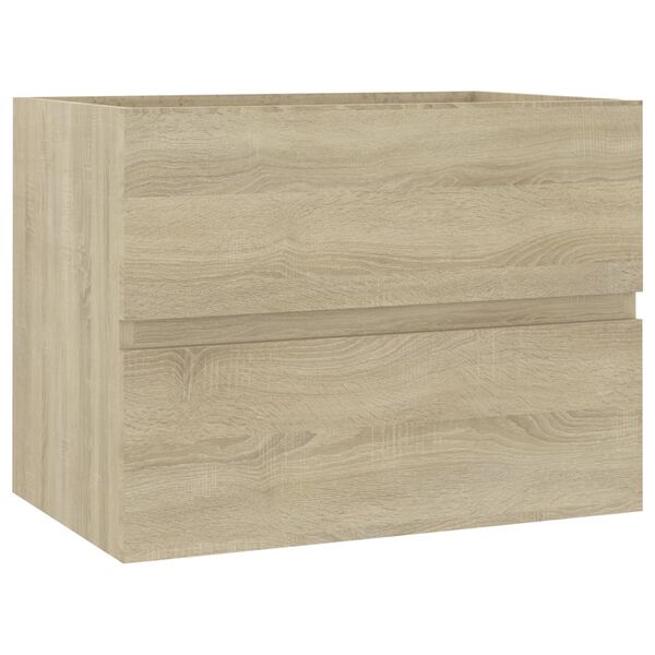 vidaXL Sink Cabinet Sonoma Oak 60x38.5x45 cm Engineered Wood