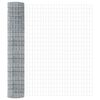 vidaXL Fence with Post Silver 1.6 x 10 m Steel