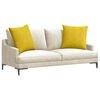 vidaXL Sofa Pillows 2 pcs Yellow 80 x 80 cm Corduroy Fabric
