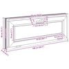 vidaXL Basement Window RISOR 100x40 cm Tilt 3 Glazing White