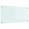 vidaXL Kitchen Backsplash Milk 80 x 40 cm Tempered Glass