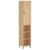 vidaXL Highboard Sonoma Oak 34,5x34x180 cm Engineered Wood