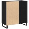 vidaXL Record Cabinet Black Oak 85 x 38 x 89 cm Engineered Wood
