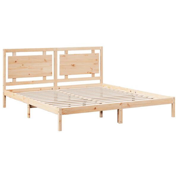 vidaXL Extra Long Bed Frame without Mattress 180x220 cm Solid Wood