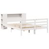 vidaXL Bookcase Bed without Mattress White 160x200 cm Solid Wood Pine