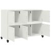 vidaXL Sideboard White 100.5x39x72 cm Steel