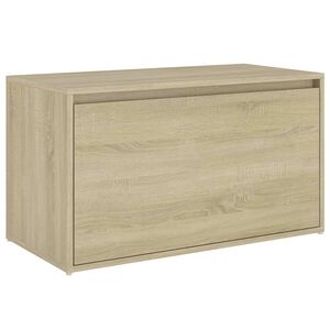 vidaXL Hall Bench 80x40x45 cm Sonoma Oak Engineered Wood