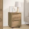 vidaXL Bedside Tables with Drawer 2 pcs Artisan Oak 30.5 x 30 x 43 cm