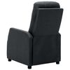 vidaXL Recliner Chair Dark Grey Fabric