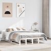 vidaXL Bed Frame without Mattress White 140x200 cm Solid Wood Pine