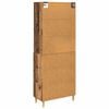 vidaXL Highboard Old Wood 69.5 x 32.5 x 180 cm Engineered Wood