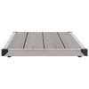 vidaXL Outdoor Shower Tray WPC Stainless Steel 110x62 cm Grey