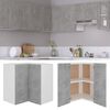 vidaXL Hanging Corner Cabinet Lyon Concrete Grey 57x57x60 cm Engineered Wood