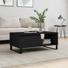 vidaXL Coffee Table Black 90x50x36.5 cm Engineered Wood