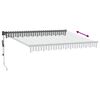 vidaXL Retractable Awning Anthracite and White 3x2.5 m Fabric&Aluminium