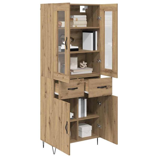 vidaXL Highboard Artisan Oak 69.5 x 34 x 90 cm Engineered Wood