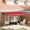 vidaXL Retractable Awning Red 4 x 3 m Canvas and Aluminium