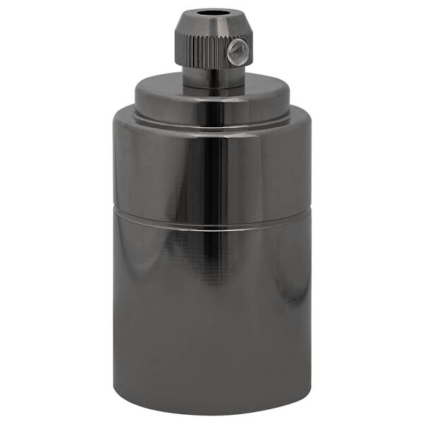 vidaXL Lamp Holders 2 pcs Glossy Black E27