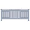 vidaXL Radiator Cover 2 pcs Grey 205 x 20.5 x 81.5cm Engineered Wood
