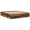 vidaXL Bed Frame without Mattress Old Wood 200x200cm Engineered Wood