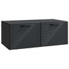 vidaXL Wall-Mounted TV Cabinet Black 78.5 x 41 x 30 cm Engineered Wood