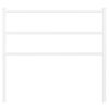 vidaXL Metal Headboard White 100 cm