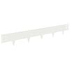 vidaXL Lawn Edging 50 pcs 100 x 15 cm Steel White