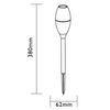 Luxform Solar LED Garden Mini Stake Lights Jive 4 pcs Grey 41466