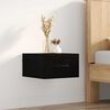 vidaXL Bedside Cabinet Black Oak 35 x 35 x 20 cm Engineered Wood