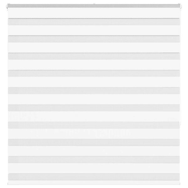 vidaXL Zebra Blind White 140x150 cm Fabric Width 135.9 cm Polyester